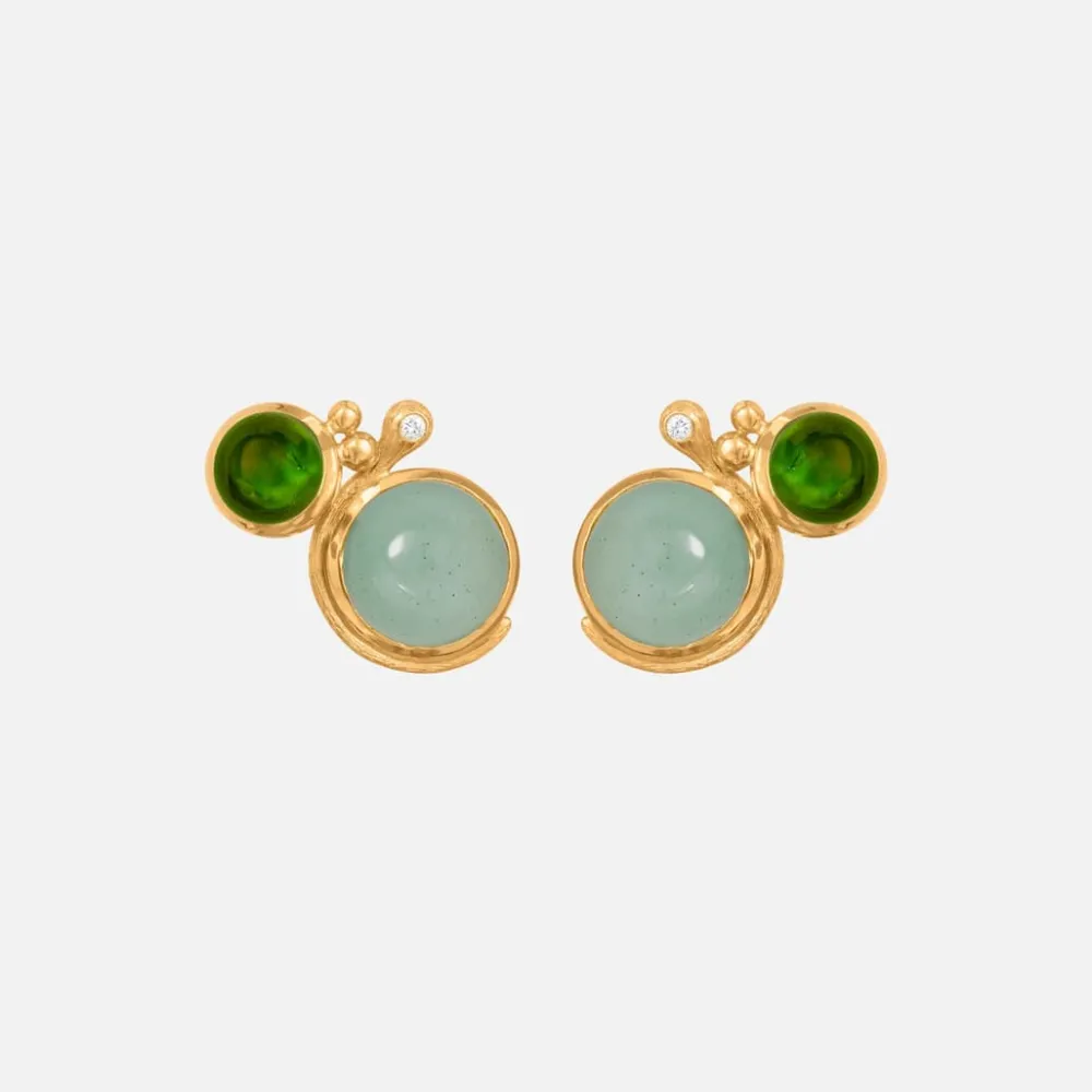 Ole Lynggaard Earring Pairs-Lotus Stud Earrings