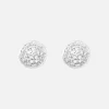 Ole Lynggaard Earring Pairs-Lotus stud earrings pavé