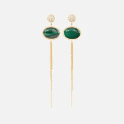 Ole Lynggaard Earring Pairs-Lotus stud earrings pavé