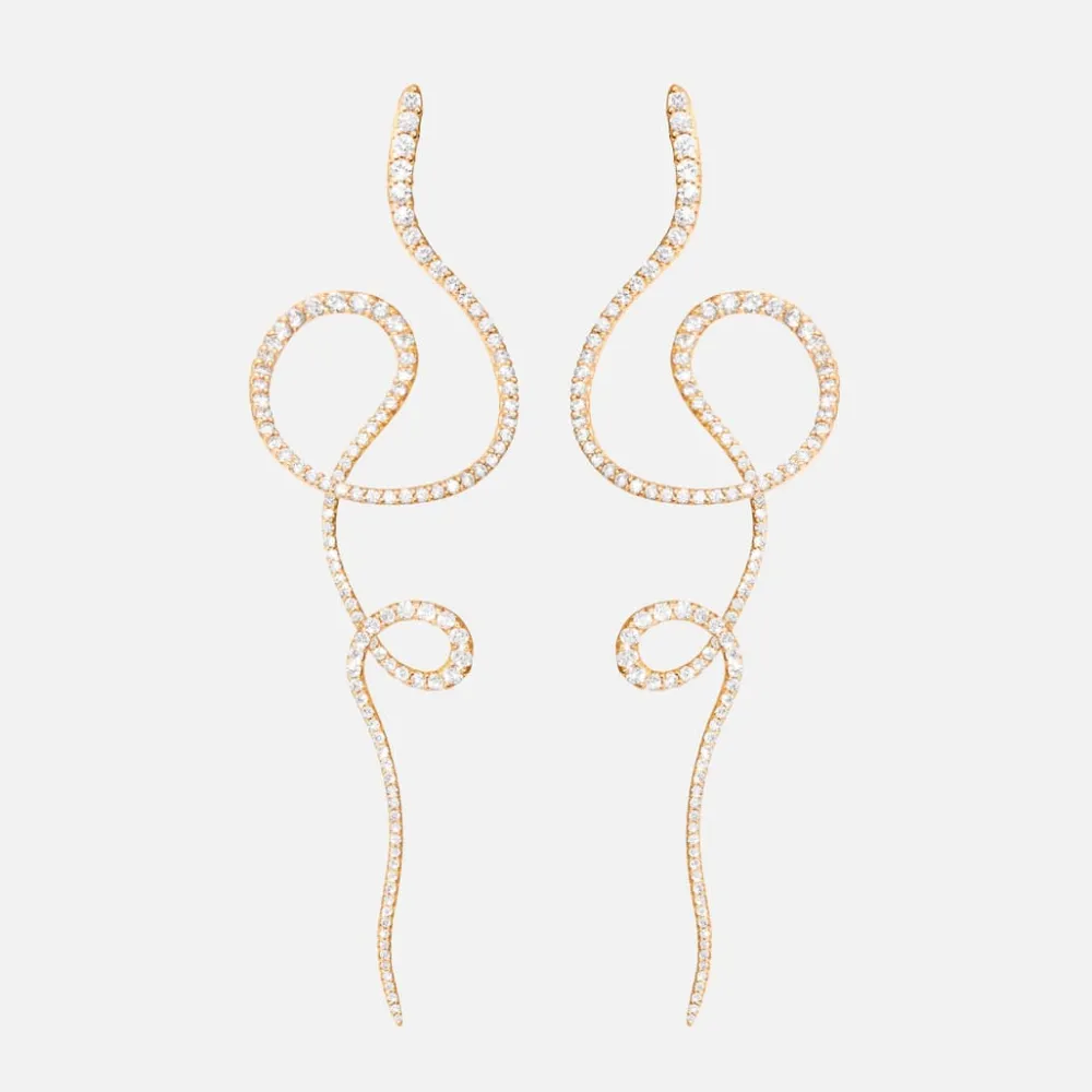 Ole Lynggaard Earring Pairs | High Jewellery-Love Band earrings Twirl