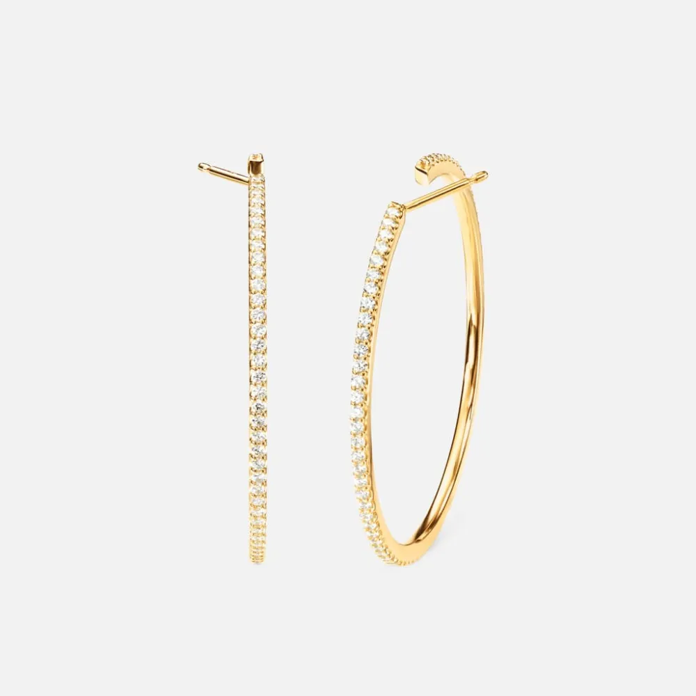 Ole Lynggaard Earring Pairs-Love Bands creols giga