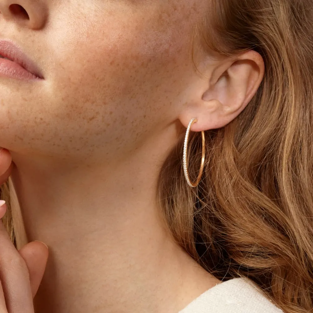 Ole Lynggaard Earring Pairs-Love Bands creols giga