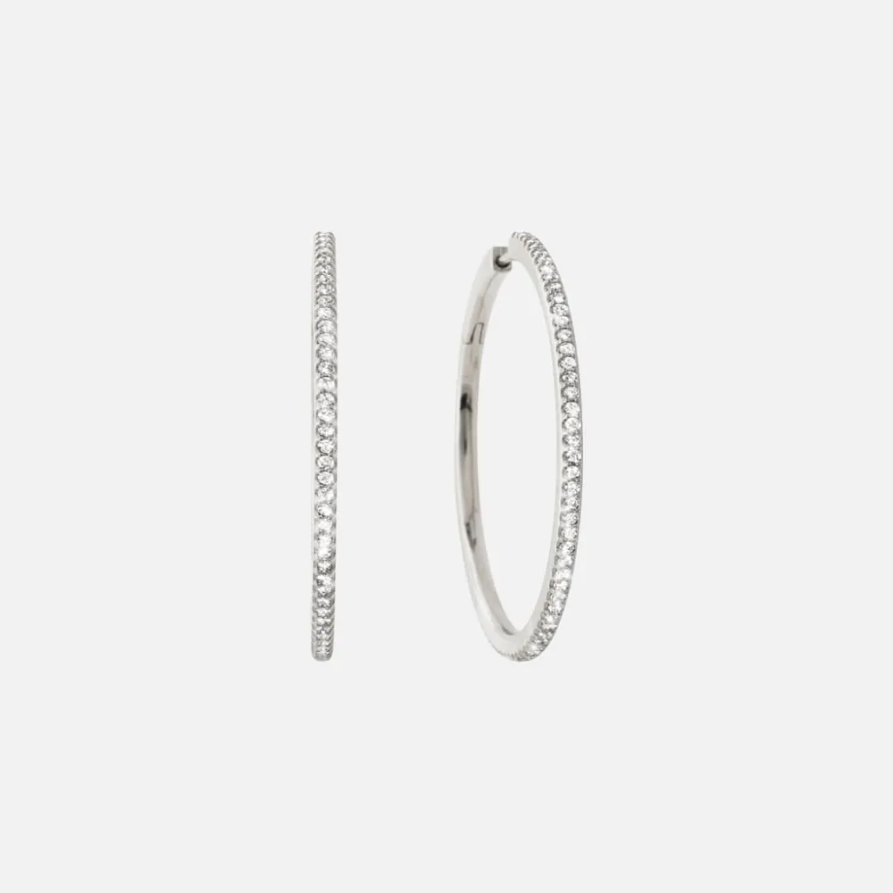 Ole Lynggaard Earring Pairs-Love Bands creols large