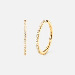 Ole Lynggaard Earring Pairs-Love Bands creols large