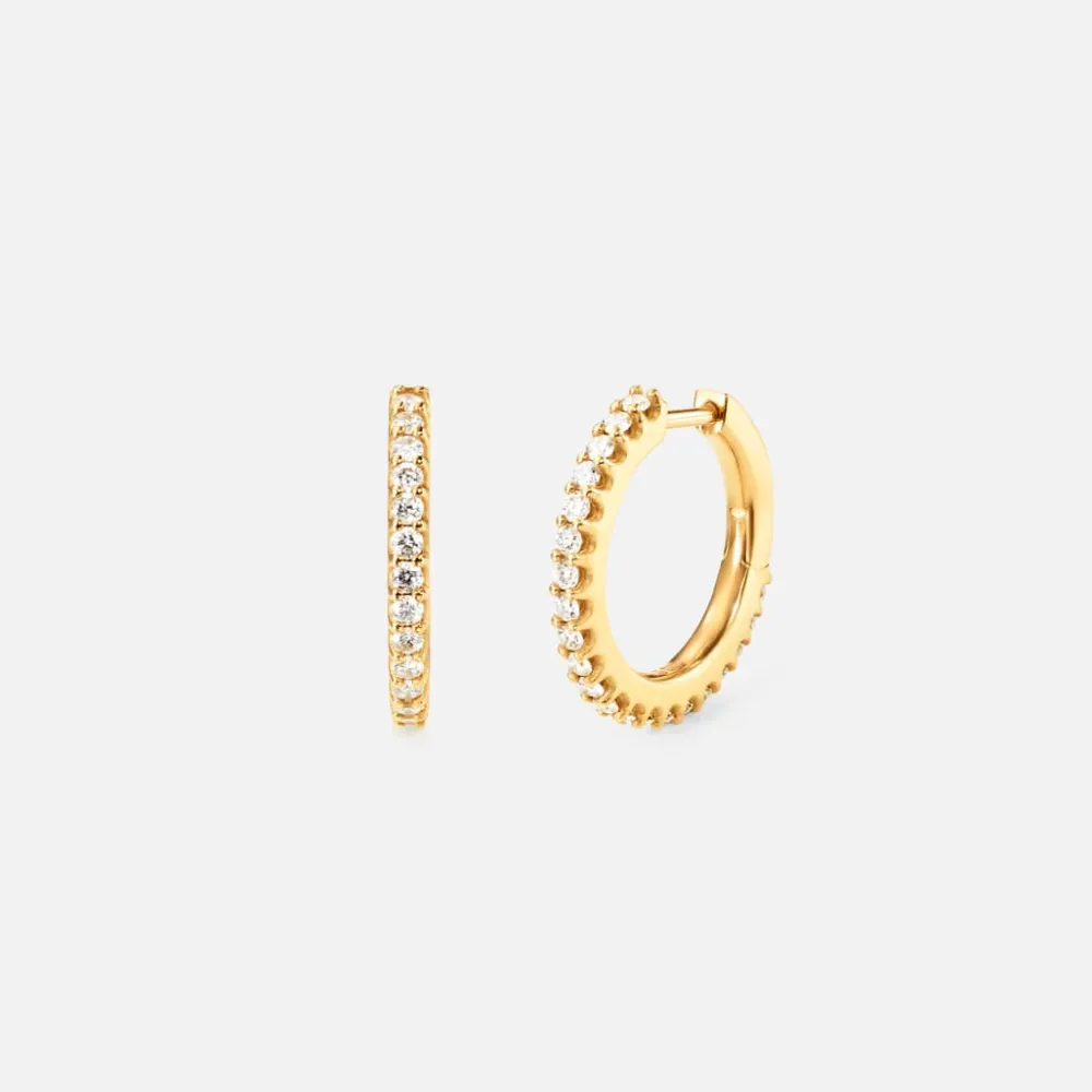 Ole Lynggaard Earring Pairs-Love Bands creols small