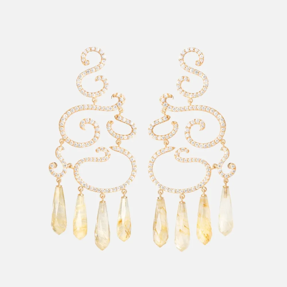 Ole Lynggaard Earring Pairs | High Jewellery-Love Bands earrings Chandeliers