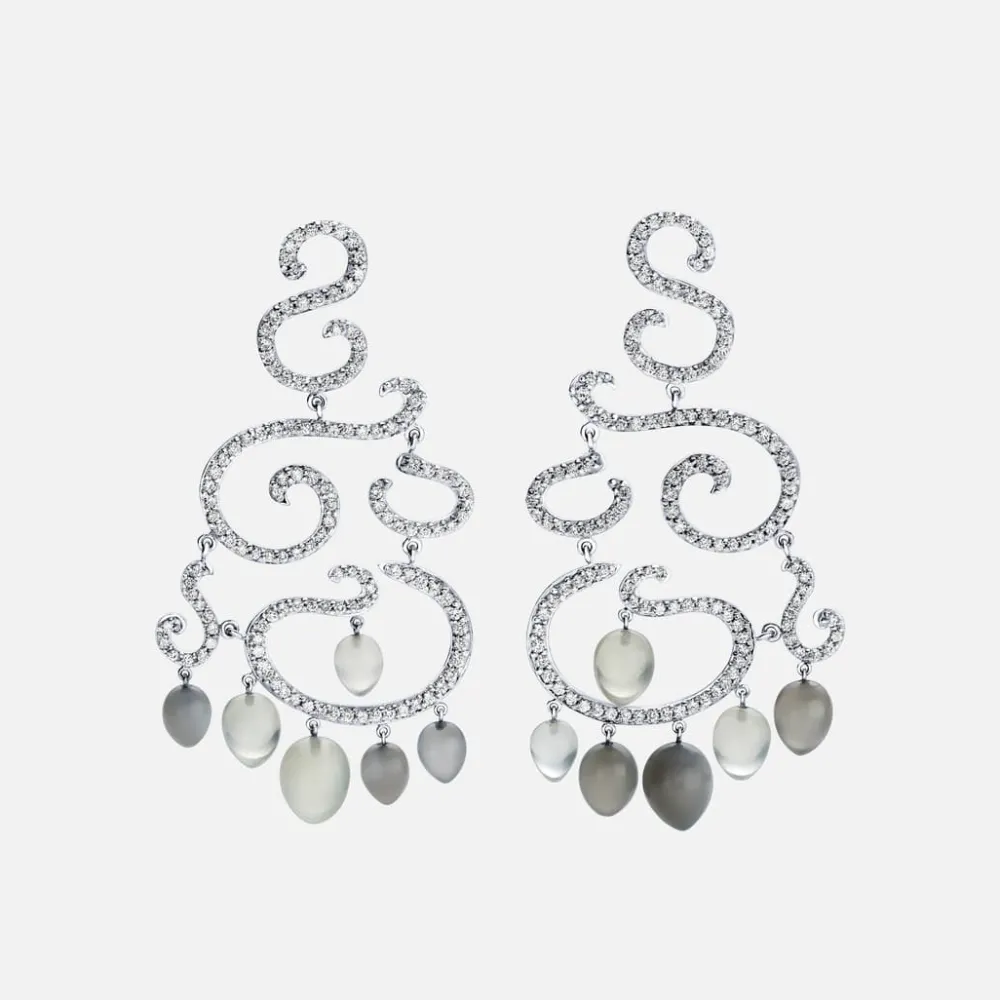 Ole Lynggaard Earring Pairs | High Jewellery-Love Bands earrings Chandeliers