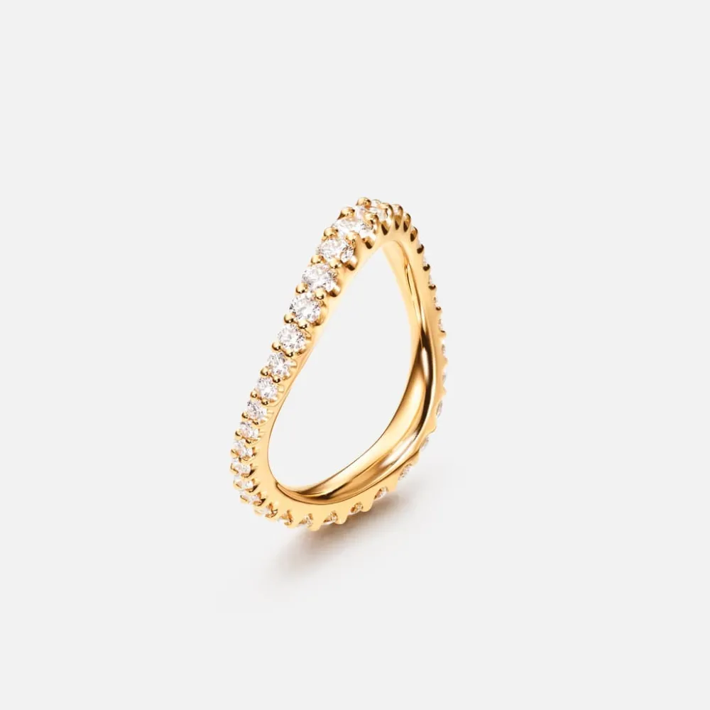 Ole Lynggaard Rings-Love Bands ring curved wide