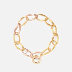 Ole Lynggaard Bracelets-Love bracelet medium with charm pavé