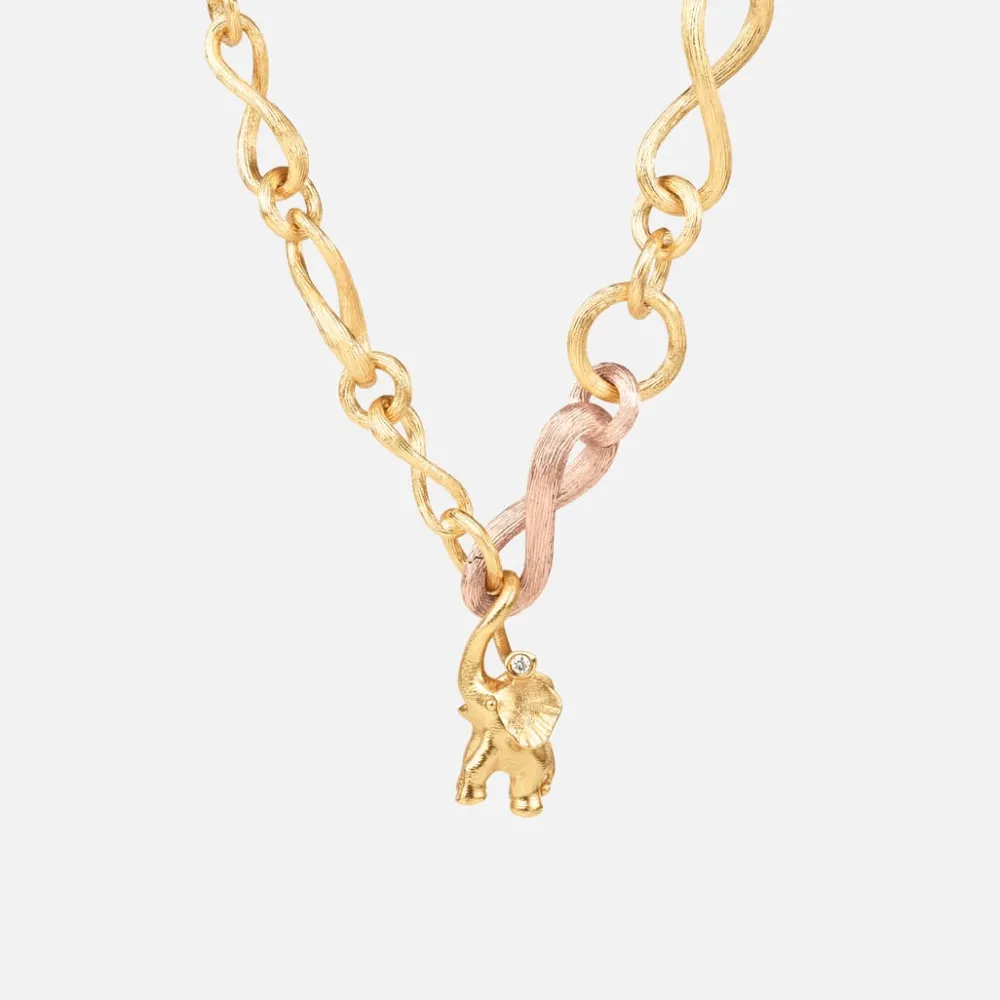 Ole Lynggaard Necklaces | Sets-Love collier mini with Elephant pendant small