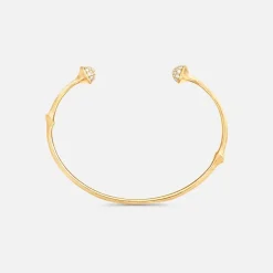 Ole Lynggaard Bracelets-Nature bangle pavé