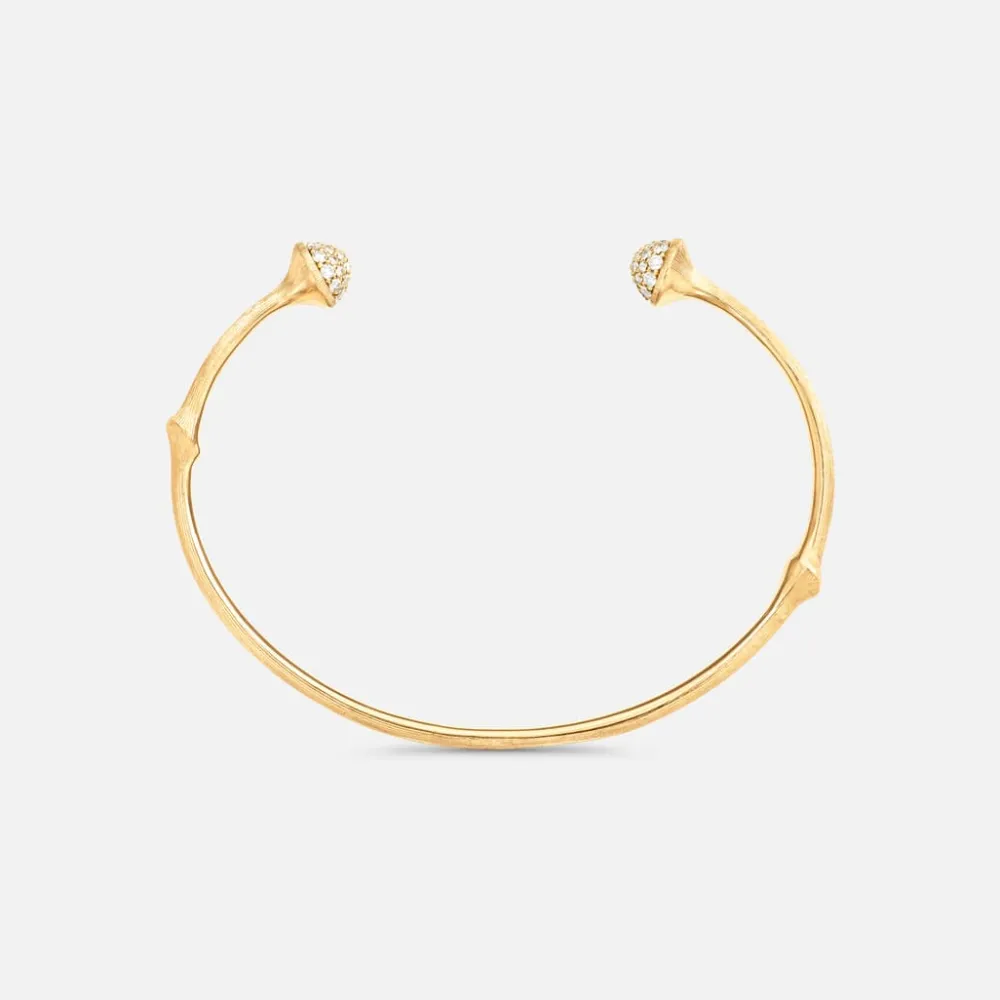 Ole Lynggaard Bracelets-Nature bangle pavé
