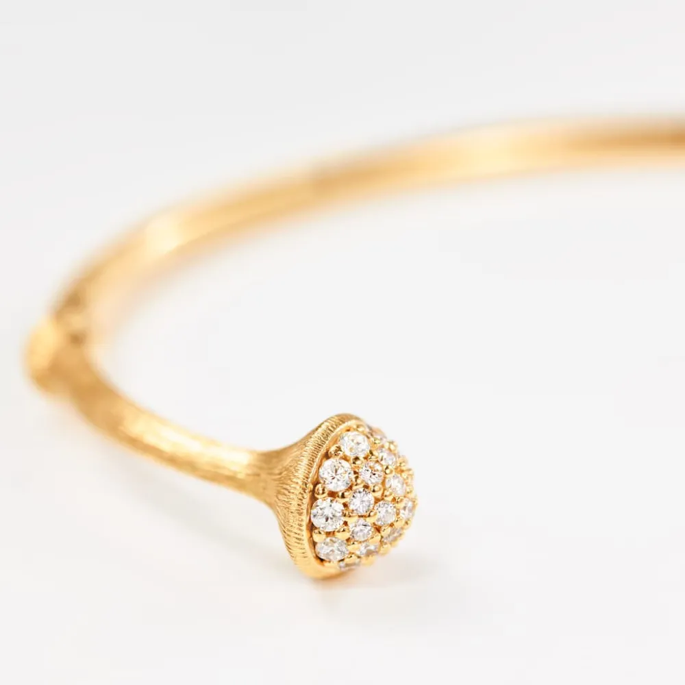 Ole Lynggaard Bracelets-Nature bangle pavé
