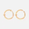 Ole Lynggaard Earring Pairs-Nature creoles large
