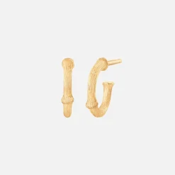 Ole Lynggaard Earring Pairs-Nature creoles small