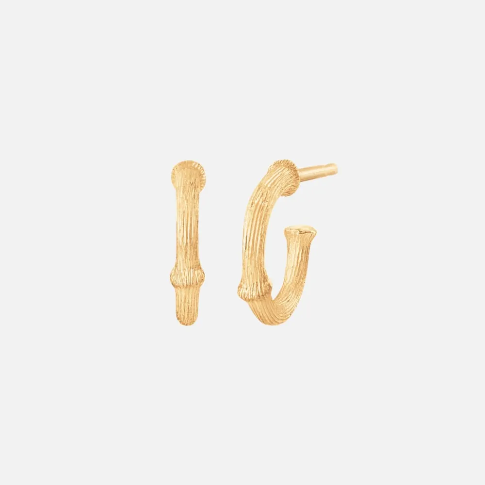 Ole Lynggaard Earring Pairs-Nature creoles small