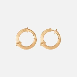 Ole Lynggaard Earring Pairs-Nature creoles small