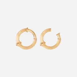 Ole Lynggaard Earring Pairs-Nature creoles small