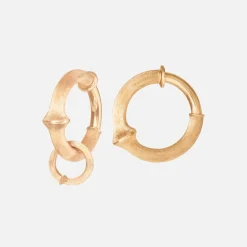 Ole Lynggaard Earring Pairs-Nature creoles small