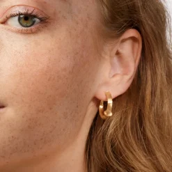 Ole Lynggaard Earring Pairs-Nature creoles small
