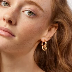 Ole Lynggaard Earring Pairs-Nature creoles small