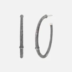 Ole Lynggaard Earring Pairs-Nature creols large