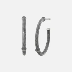 Ole Lynggaard Earring Pairs-Nature creols medium