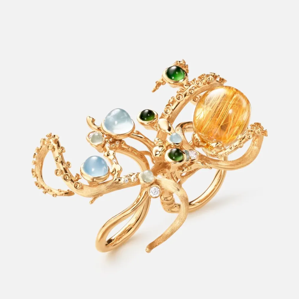 Ole Lynggaard Rings | High Jewellery-Octopus ring