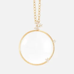 Ole Lynggaard Pendants-Shooting Stars pendant with monocle