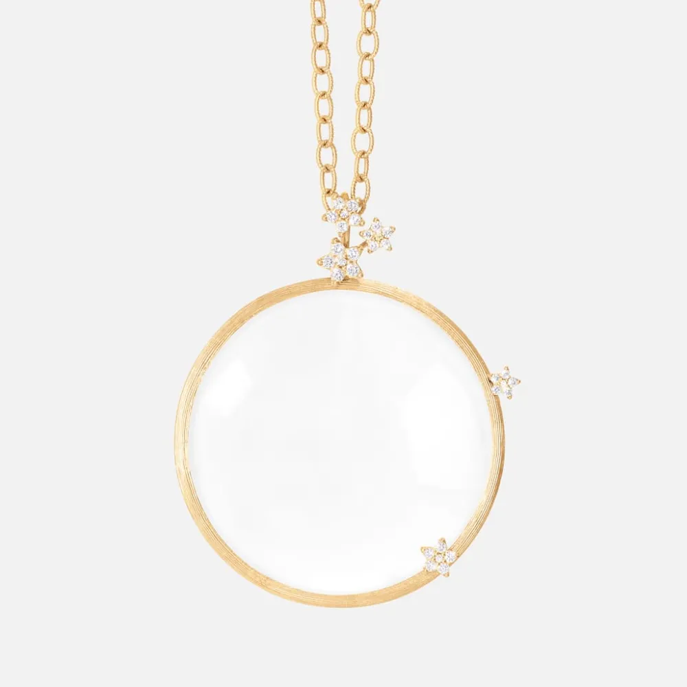 Ole Lynggaard Pendants-Shooting Stars pendant with monocle