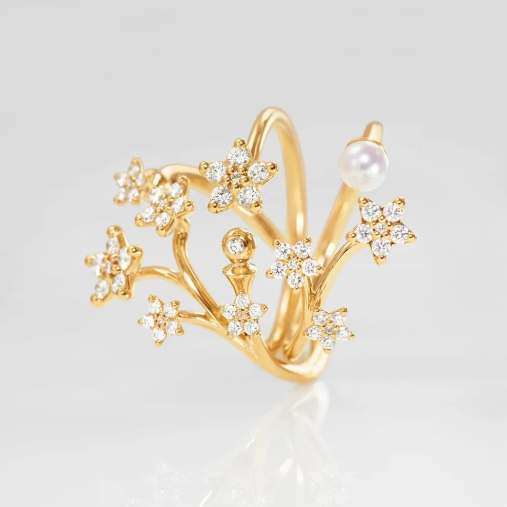 Ole Lynggaard Rings | Most Popular-Shooting Stars ring large