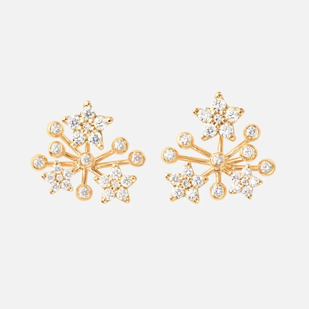 Ole Lynggaard Earring Pairs-Shooting Stars stud earrings