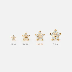 Ole Lynggaard Earring Singles-Shooting Stars stud earring large