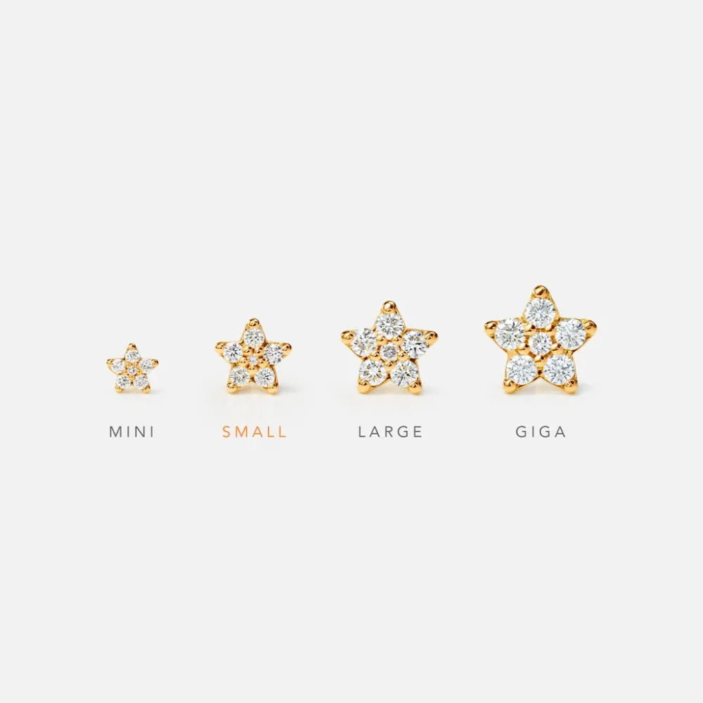 Ole Lynggaard Earring Pairs-Shooting Stars stud earrings small