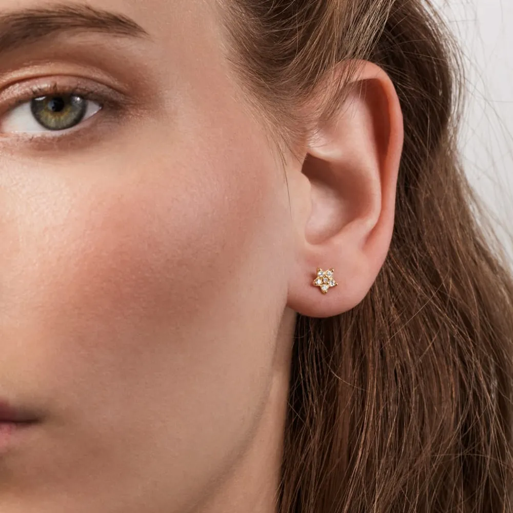 Ole Lynggaard Earring Pairs-Shooting Stars stud earrings small