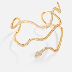 Ole Lynggaard Bracelets | High Jewellery-Snakes bangle large pavé