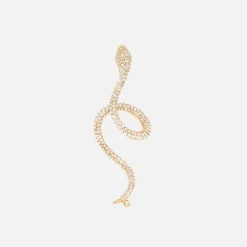 Ole Lynggaard Earring Singles-Snakes earring pavé