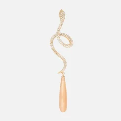 Ole Lynggaard Earring Singles-Snakes earring pavé