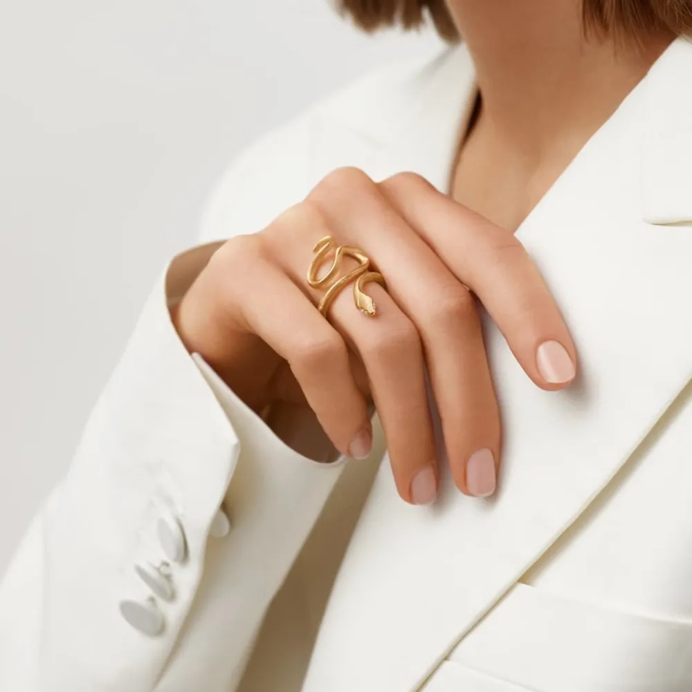 Ole Lynggaard Rings | Most Popular-Snakes ring medium