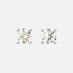 Ole Lynggaard Earring Pairs-Solitaire stud earrings