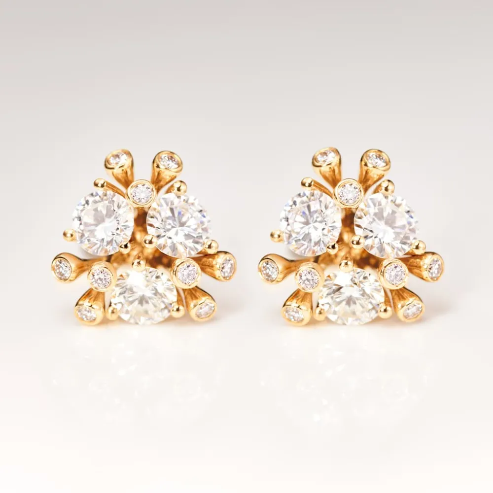 Ole Lynggaard Earring Pairs | High Jewellery-Stardust stud earrings