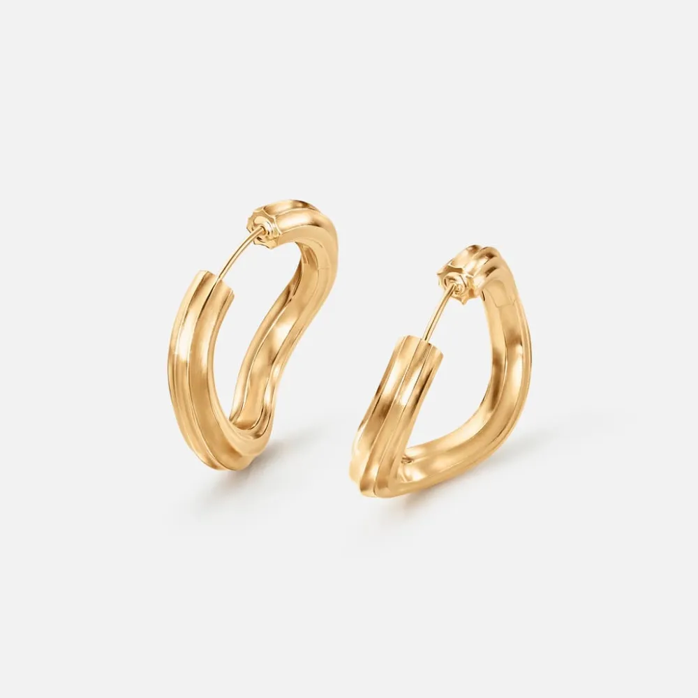 Ole Lynggaard Earring Pairs-Under The Sea Creoles Large