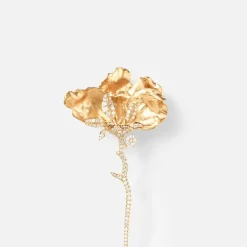 Ole Lynggaard Brooches-Wild Rose brooch medium