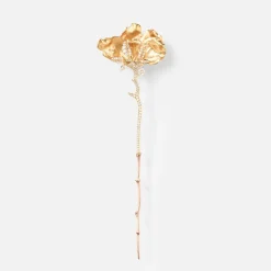 Ole Lynggaard Brooches-Wild Rose brooch medium