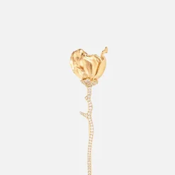 Ole Lynggaard Brooches-Wild Rose brooch small