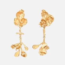 Ole Lynggaard Earring Pendants And Drops-Wild Rose Earring pendant