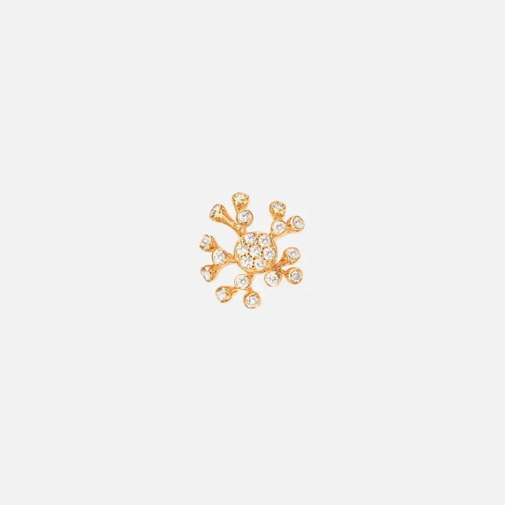 Ole Lynggaard Earring Singles-Wild Rose stud earrings