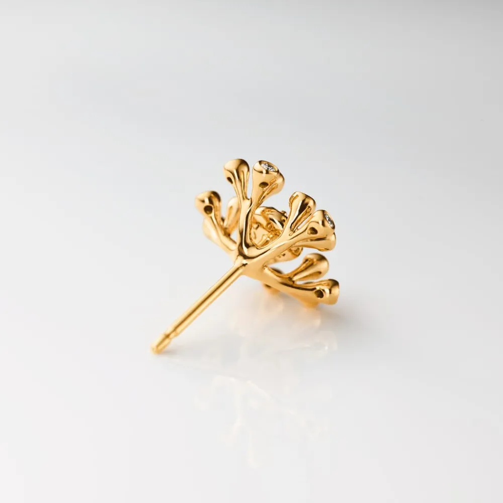 Ole Lynggaard Earring Singles-Wild Rose stud earrings
