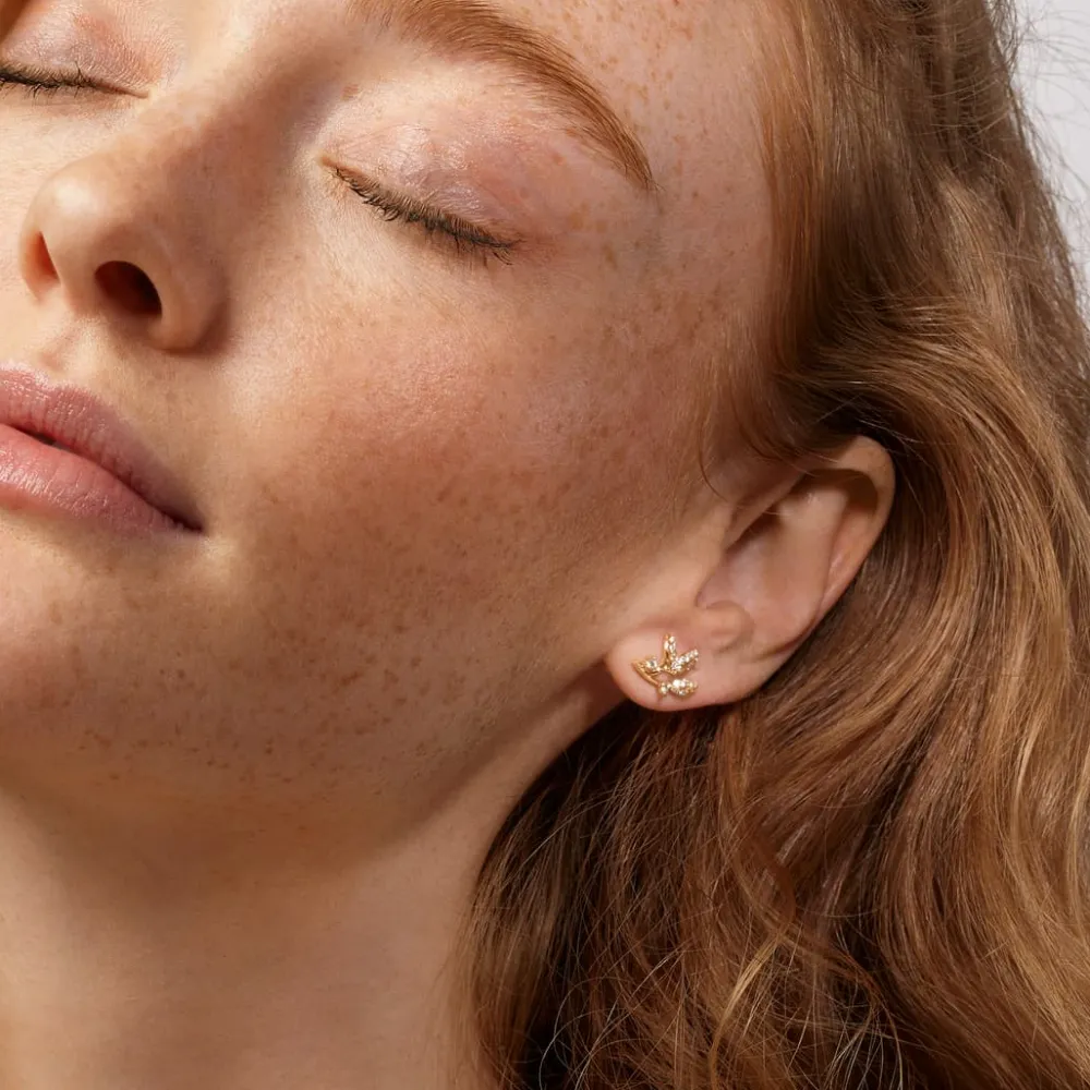Ole Lynggaard Earring Pairs-Winter Frost stud earrings