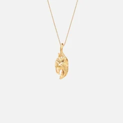 Ole Lynggaard Pendants-Young fish Claw pendant small